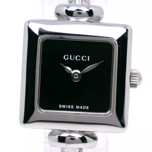 GUCCI Watches 1900L blackDial Stainless Steel Quartz Analog display Women - Picture 8 of 8